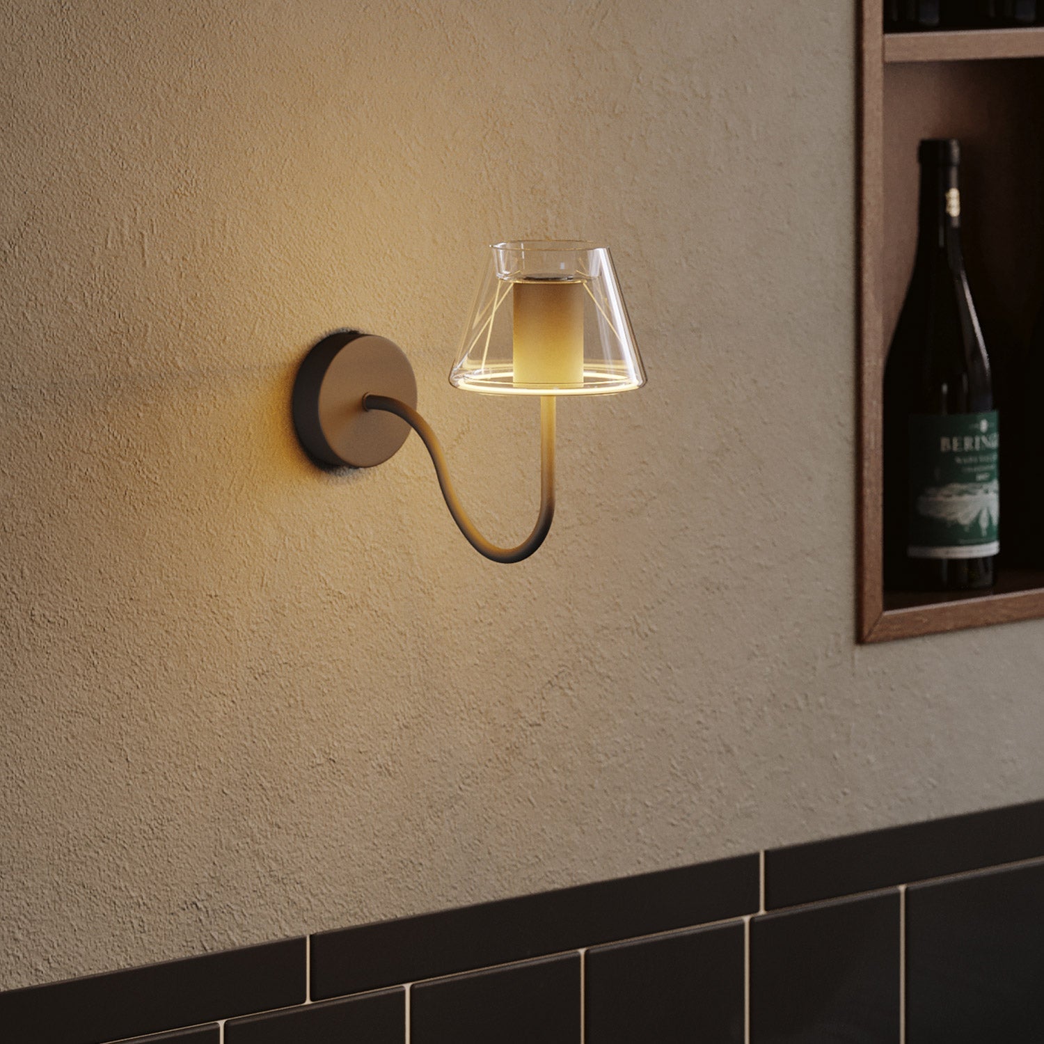Transparente LED-Lampe Ghost Line CRI 90 Mini Cone 6W 500 lm E27 2200K dimmbar – G07 – Produktansicht 3