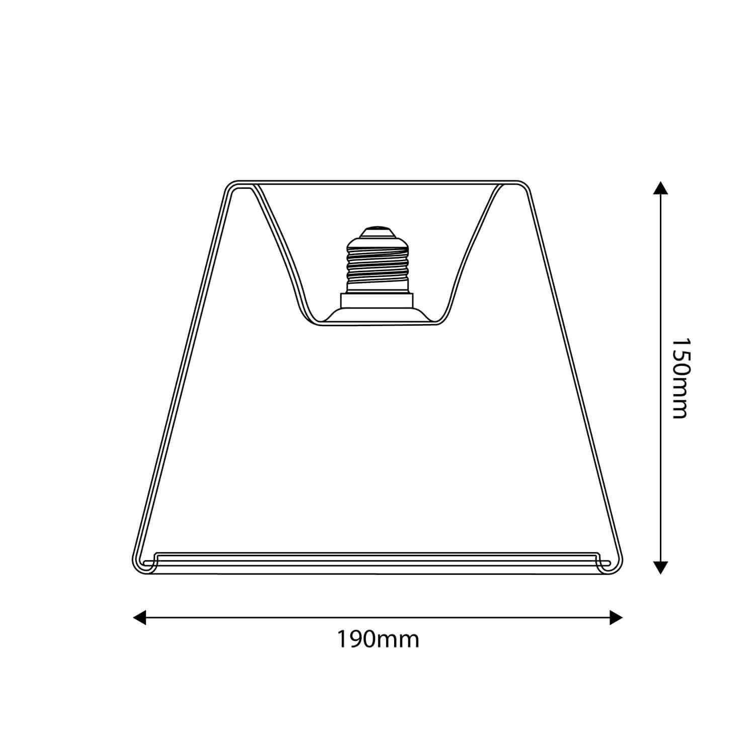 LED-Lampe Transparent Ghost Line Recessed Cone 6W 500Lm E27 2200K dimmbar – G01 – Produktansicht 2