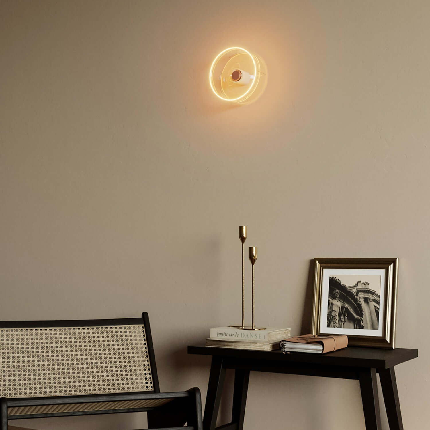 LED-Lampe Transparent Ghost Line Recessed Donut 195x83 6W 500Lm E27 2200K Dimmbarkeit – G02 – Produktansicht 2