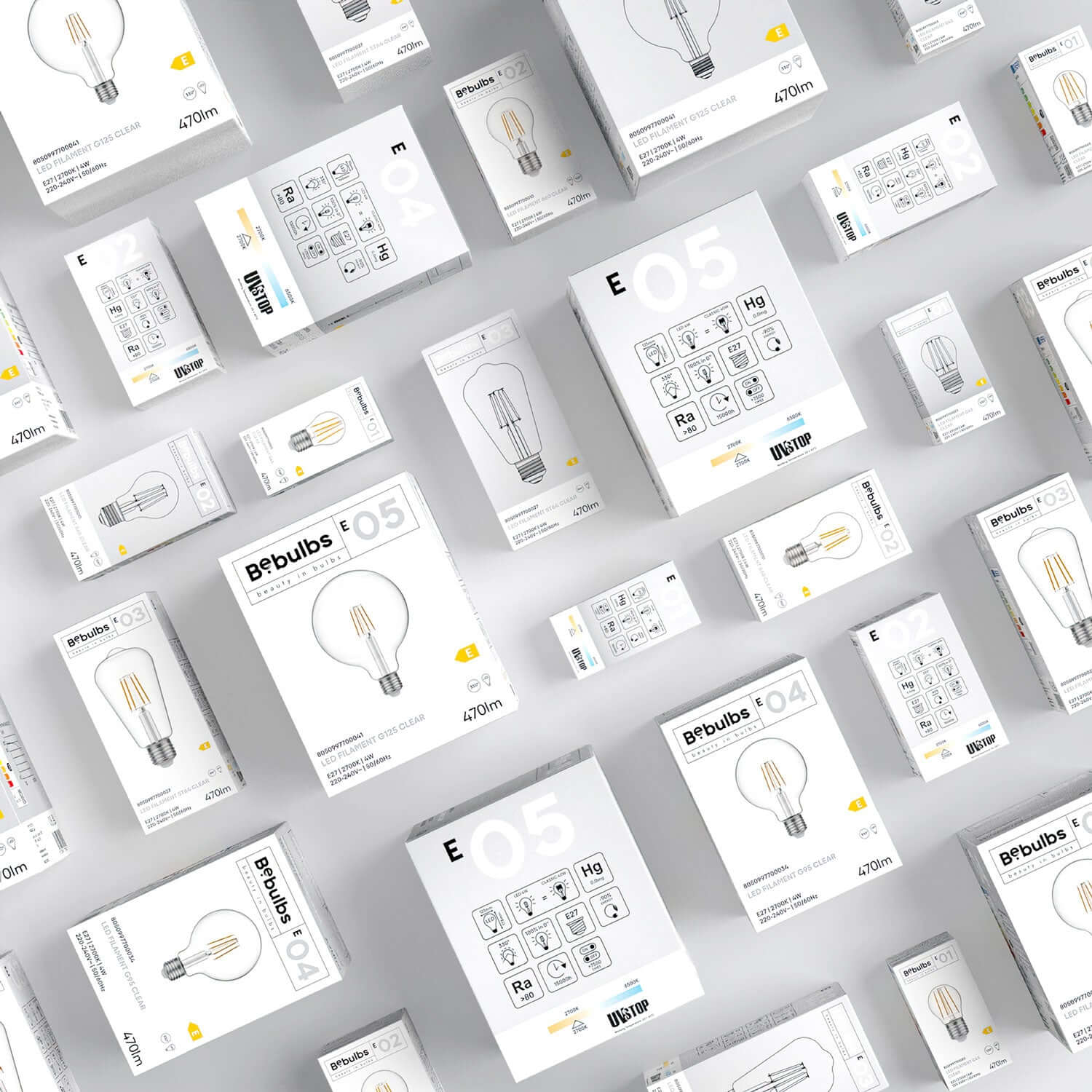 LED-Glühbirne Transparent Globetta G45 2W 136Lm E27 2700K – E08 – Produktansicht 5