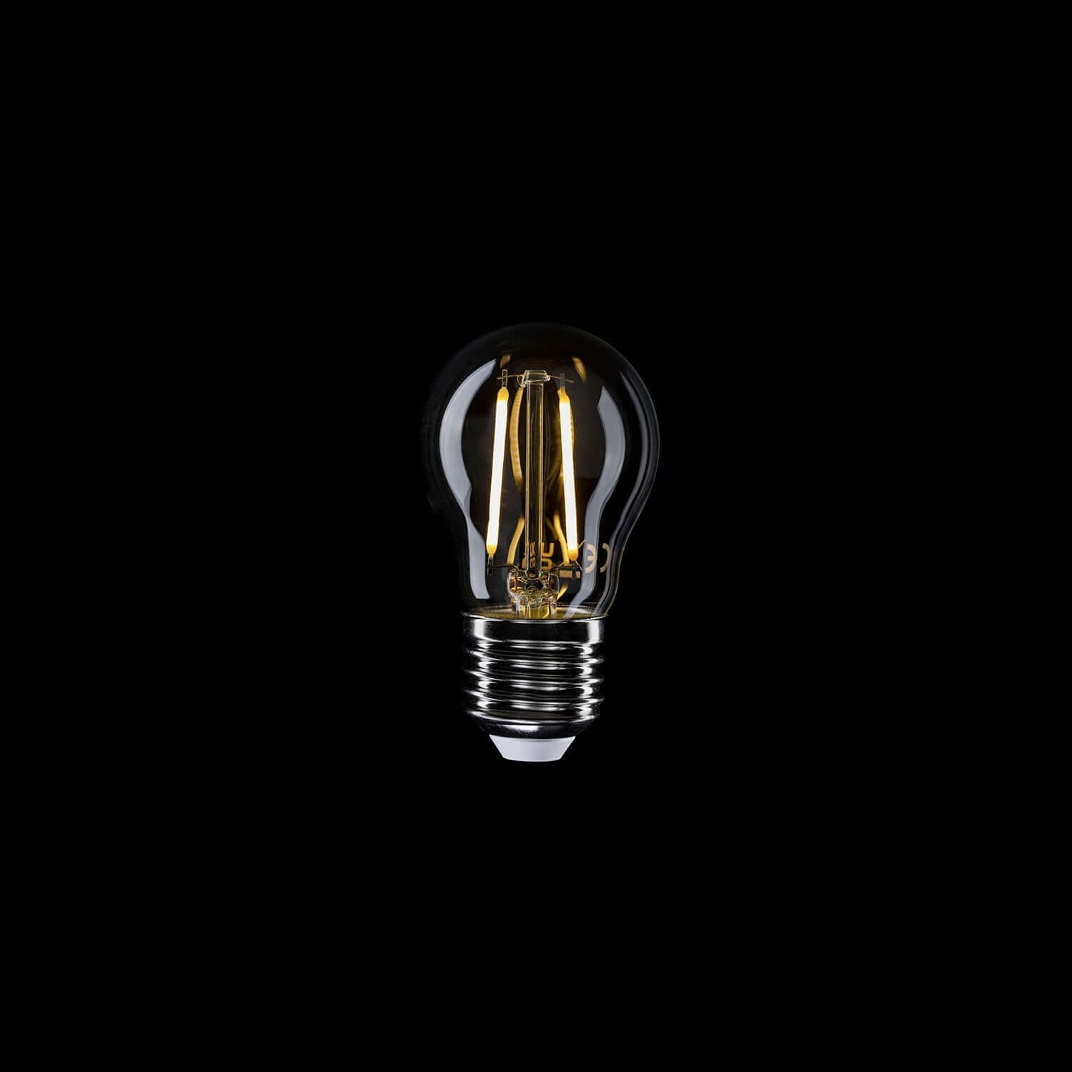 LED-Glühbirne Transparent Globetta G45 2W 136Lm E27 2700K – E08 – Produktansicht 1