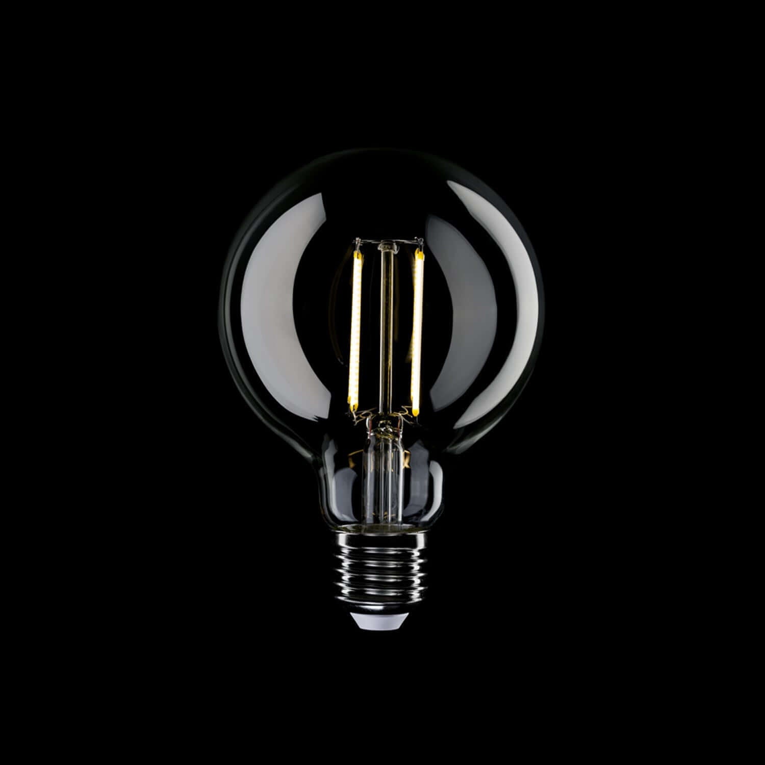 Transparente LED-Glühlampe G95 7W 806Lm E27 3500K dimmbar – N03 – Produktansicht 1