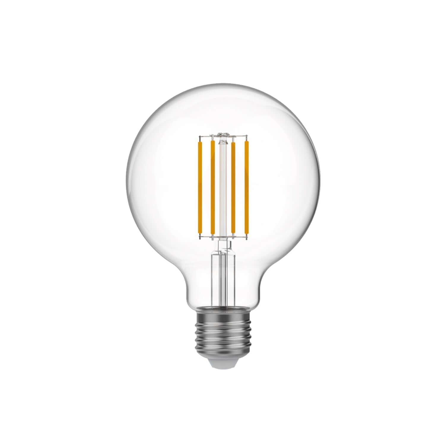 Transparente LED-Glühlampe G95 7W 806Lm E27 3500K dimmbar – N03 – Hauptbild