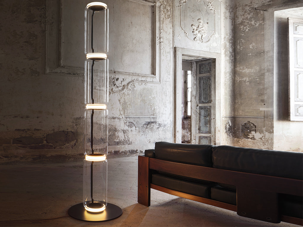 Flos Noctambule Floor 3 High Cylinder Small Base Stehleuchte – Ansicht 2