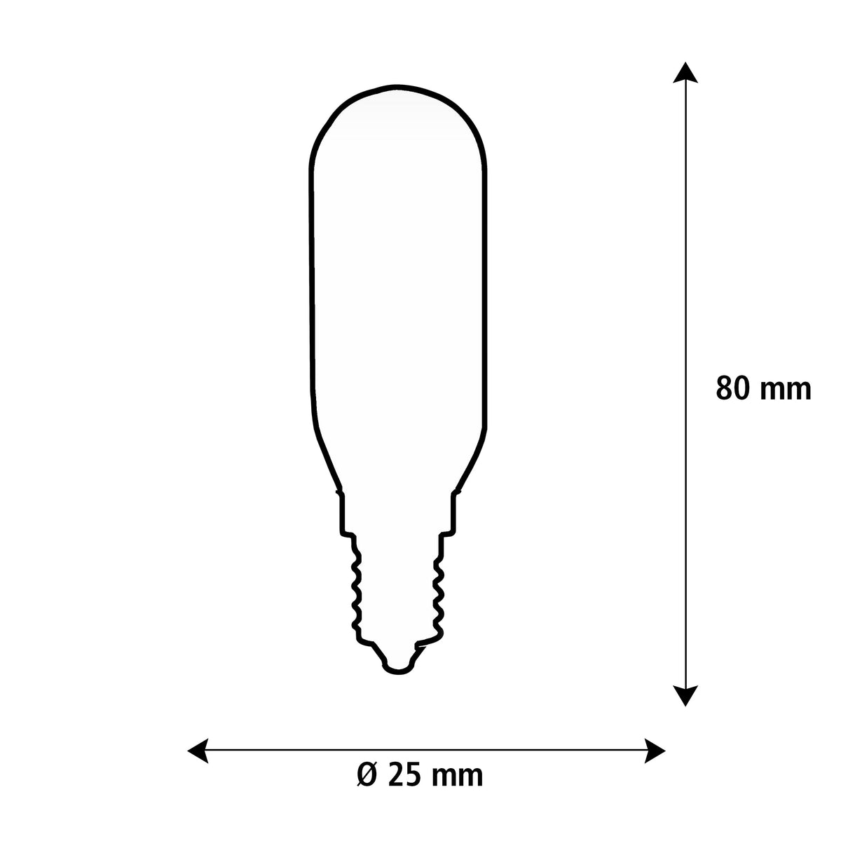 SEGULA LED Mini Tube High Power – E14, 3,5 W, 2.700 K, dimmbar