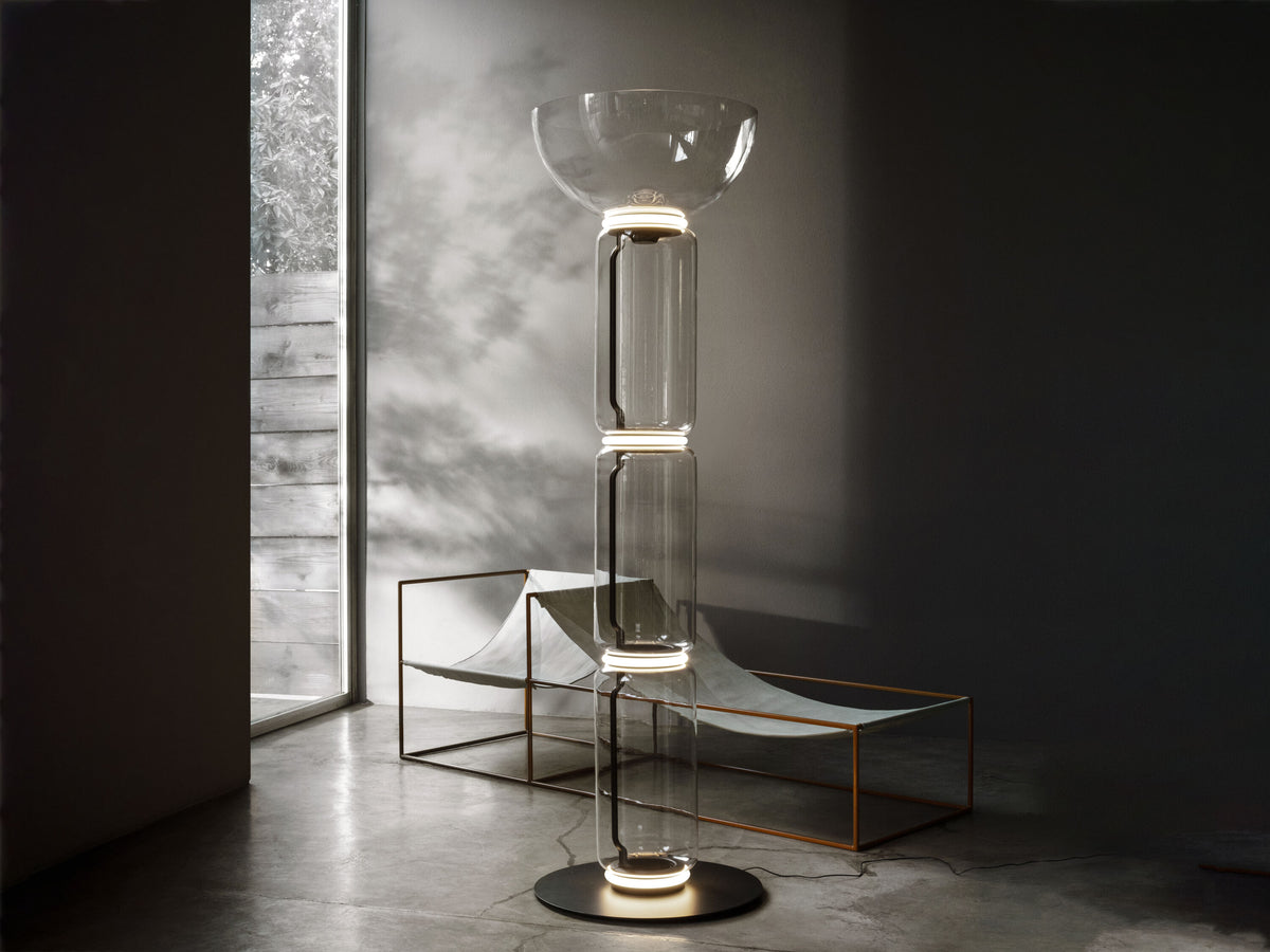Flos Noctambule Floor 3 High Cylinder Bowl Big Base Stehleuchte
