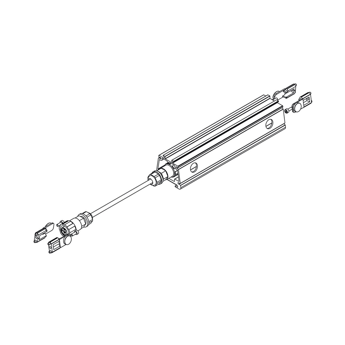 Bover Outrack Verbinder – Linear Verbinder zwischen Profil 18 cm