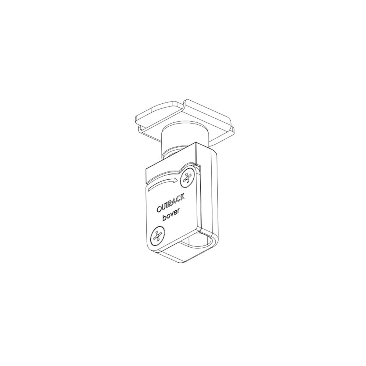 Bover Outrack Befestigung – Outrack für Befestigung elektrisch Kabel Profil (AC130301)