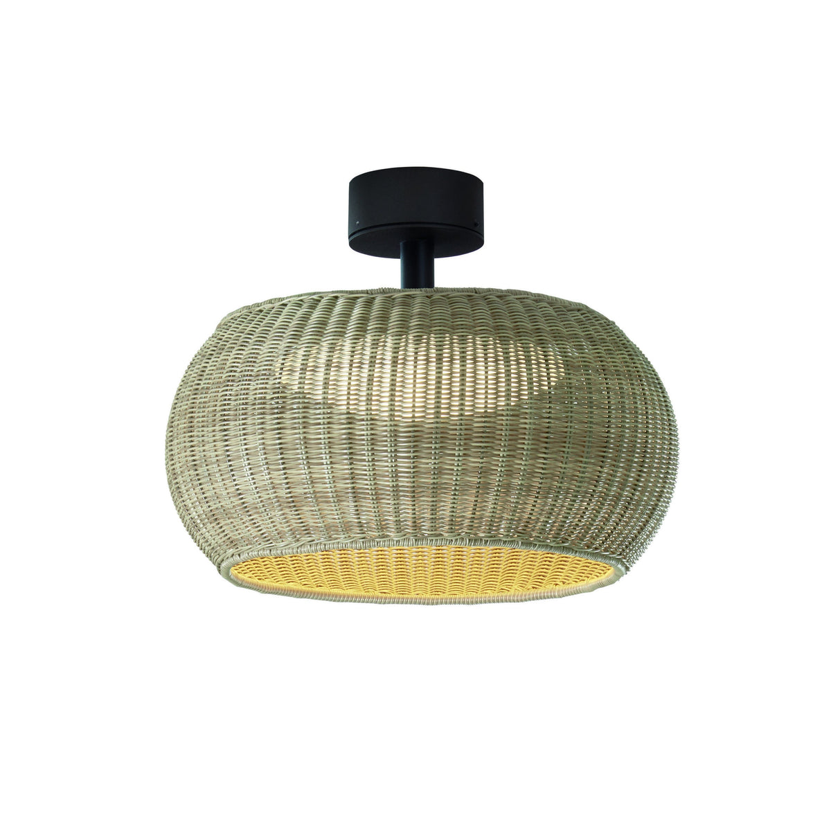Bover Perris PF/47 Außen-Deckenleuchte – Braun, Beige Kunstfaser