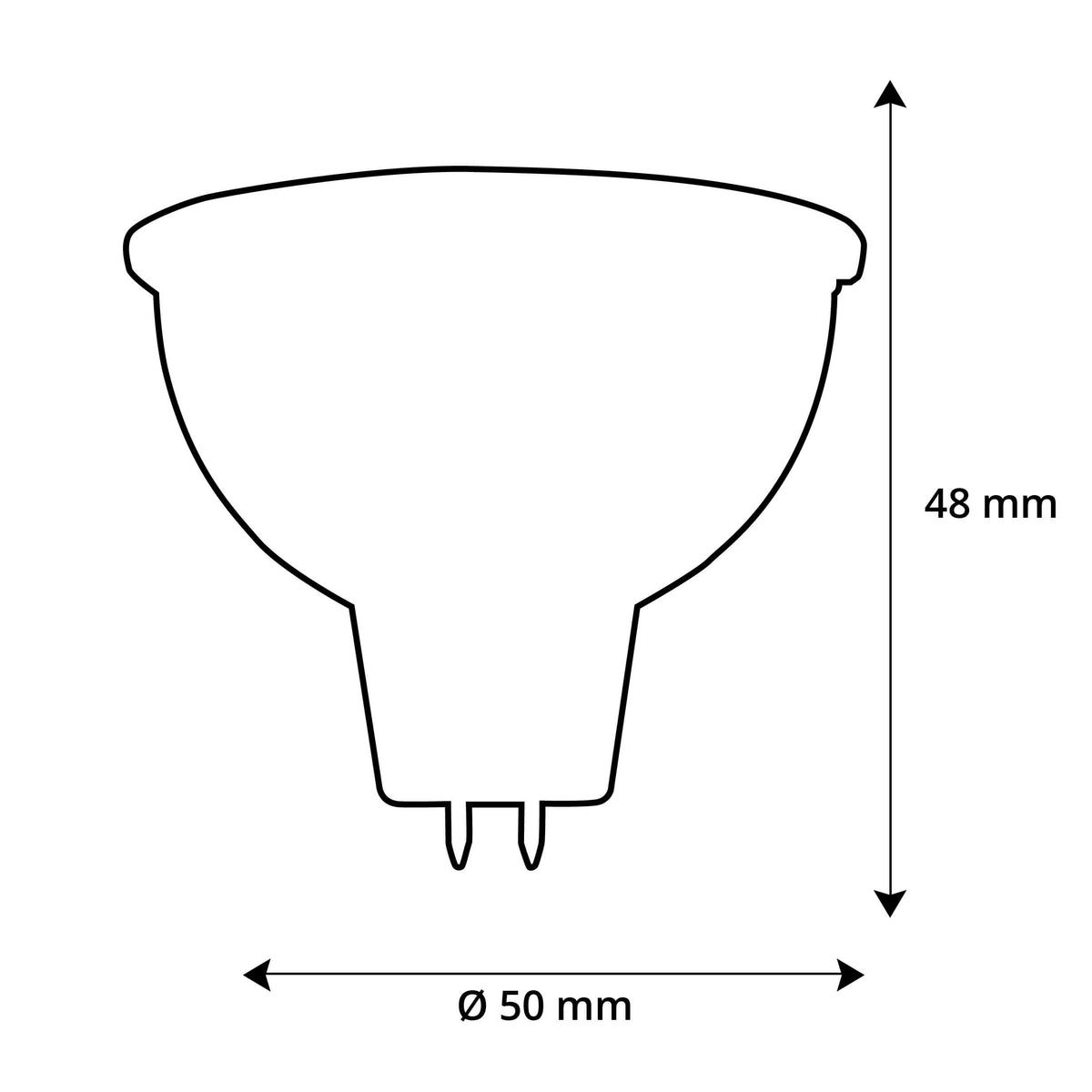 SEGULA LED Reflektor MR16 Ambient Dimming – GU5.3, 7 W, 2.000 K–3.000 K, dimmbar – Produktansicht 1