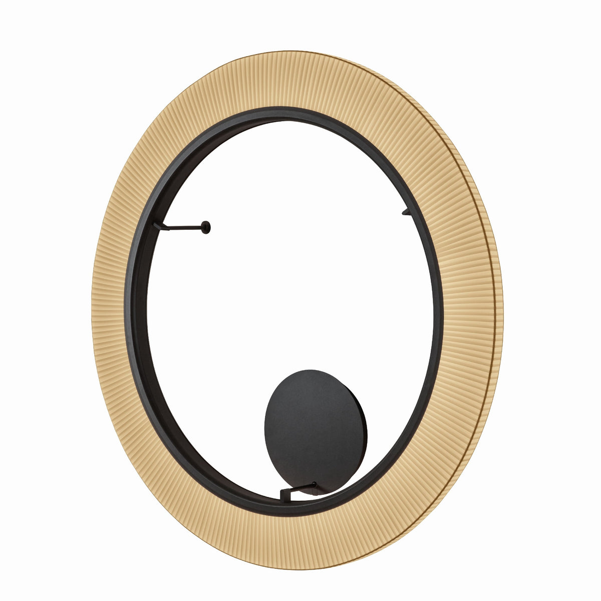 Bover Roda PF/120 Decken- und Wandleuchte – Braun, Schirm Band transluzent Creme, dimmbar (1-10V)
