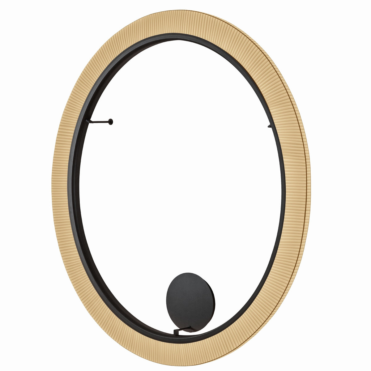 Bover Roda PF/200 Decken- und Wandleuchte – Braun, Schirm Band transluzent Creme, dimmbar (1-10V)