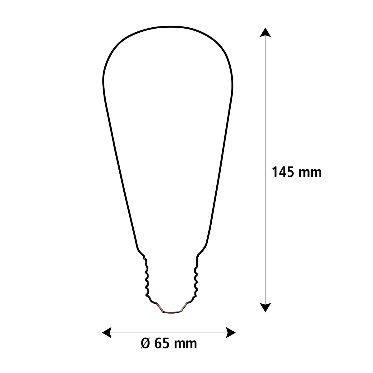 SEGULA LED Rustika Elegant klar – E27, 3 W, 2.200 K, dimmbar – Produktansicht 2