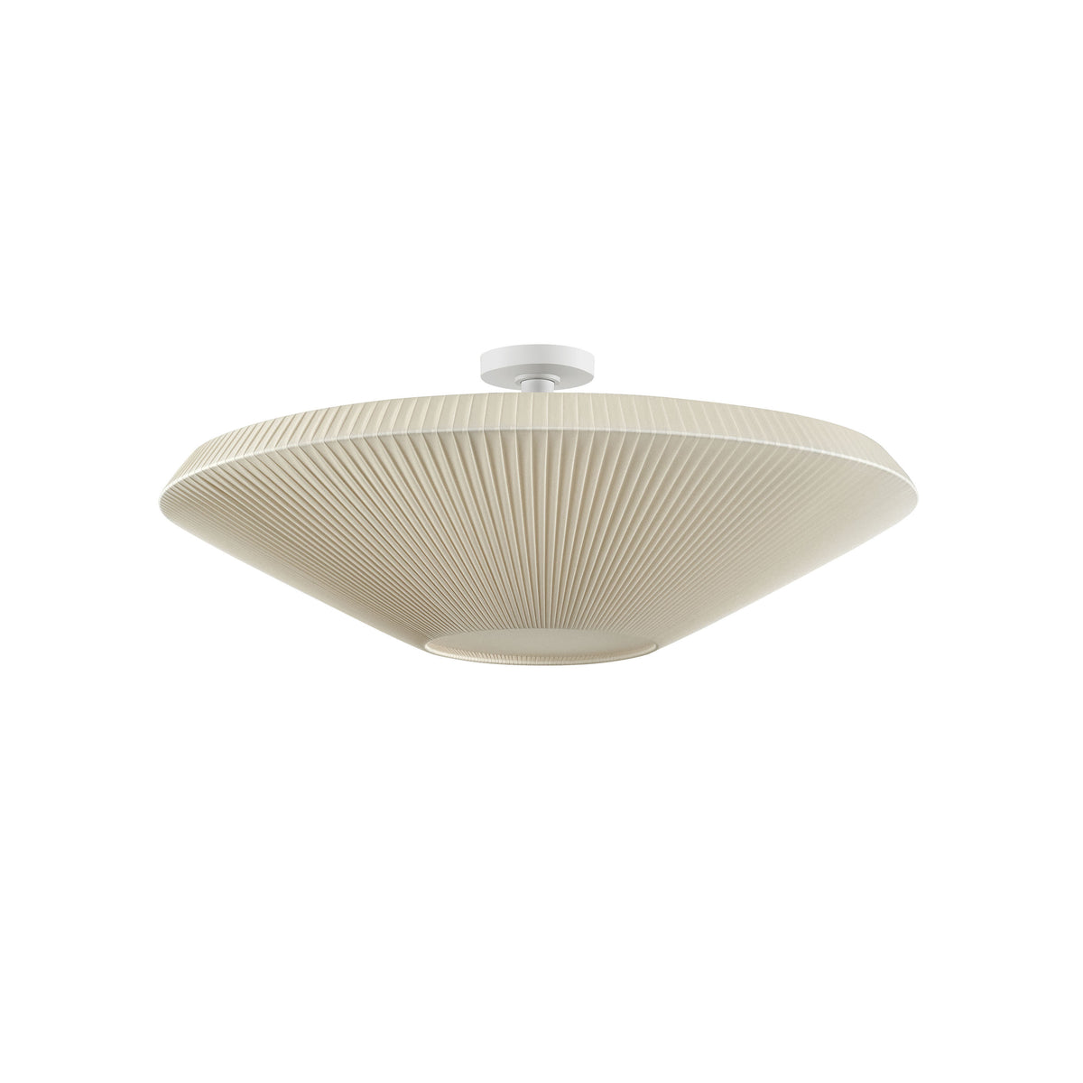 Bover Siam 80 Deckenleuchte – Gestell SWhite Creme Band transluzent Schirm