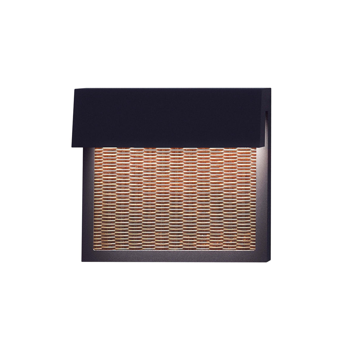 Bover Sisal A/01 Außen-Wandleuchte – Braun Front Braun Fiber