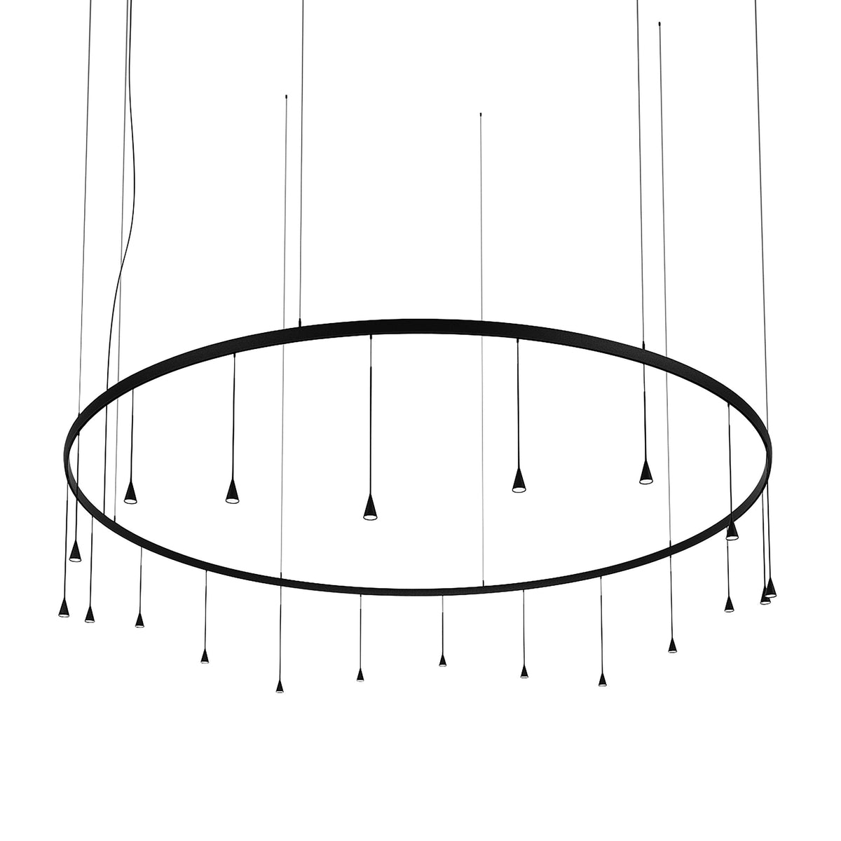 Bover Skybell Circle S/12L/40 | Skybell Circle S/12L/42 Pendelleuchte – 53,4 W – Bell 45/55/65 cm – nach oben und unten