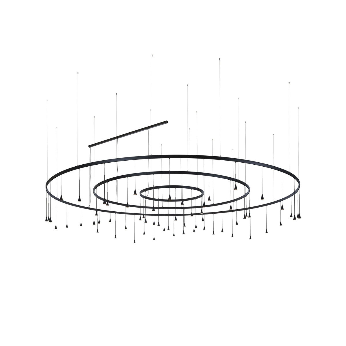 Bover Skybell Circle S/12L/40 | Skybell Circle S/12L/42 Pendelleuchte – 160,3 W – Bell 45/55/65/75 cm – nach oben und unten