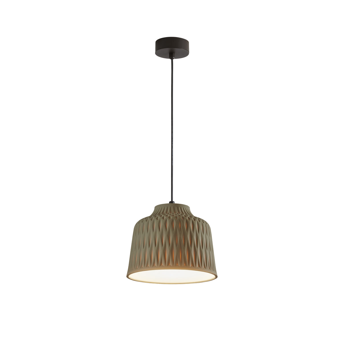 Bover Soft S/30 Außen-Pendelleuchte – Olivgrau