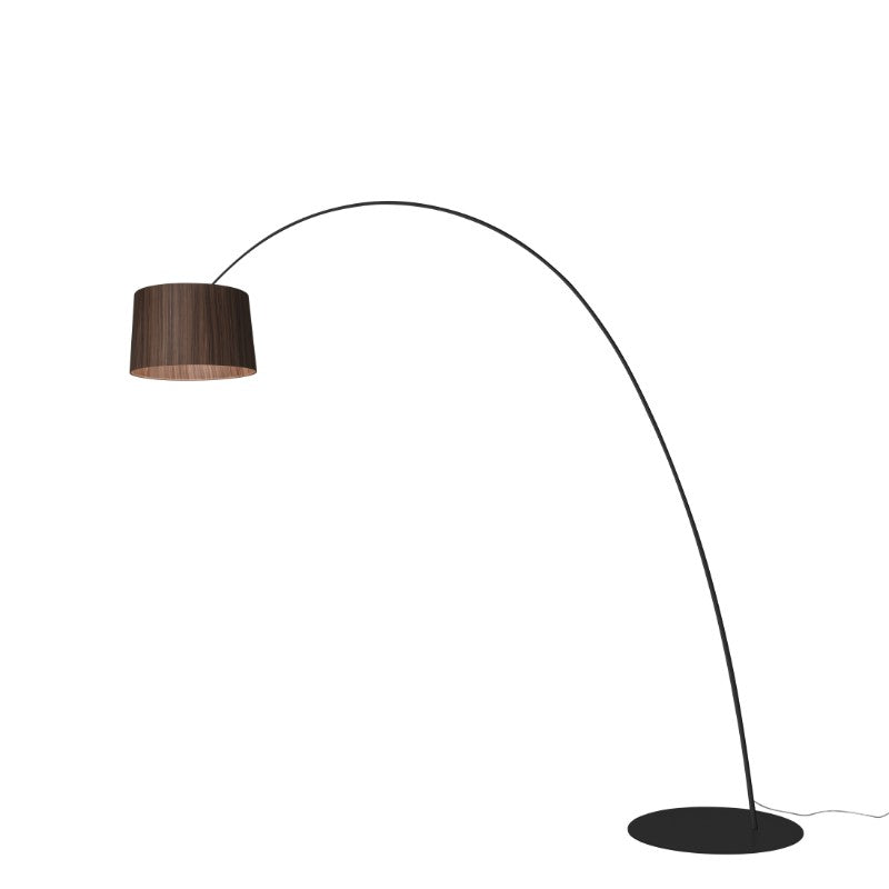 Foscarini Twiggy Elle Wood Stehleuchte – Schwarz/Palisander, Standard