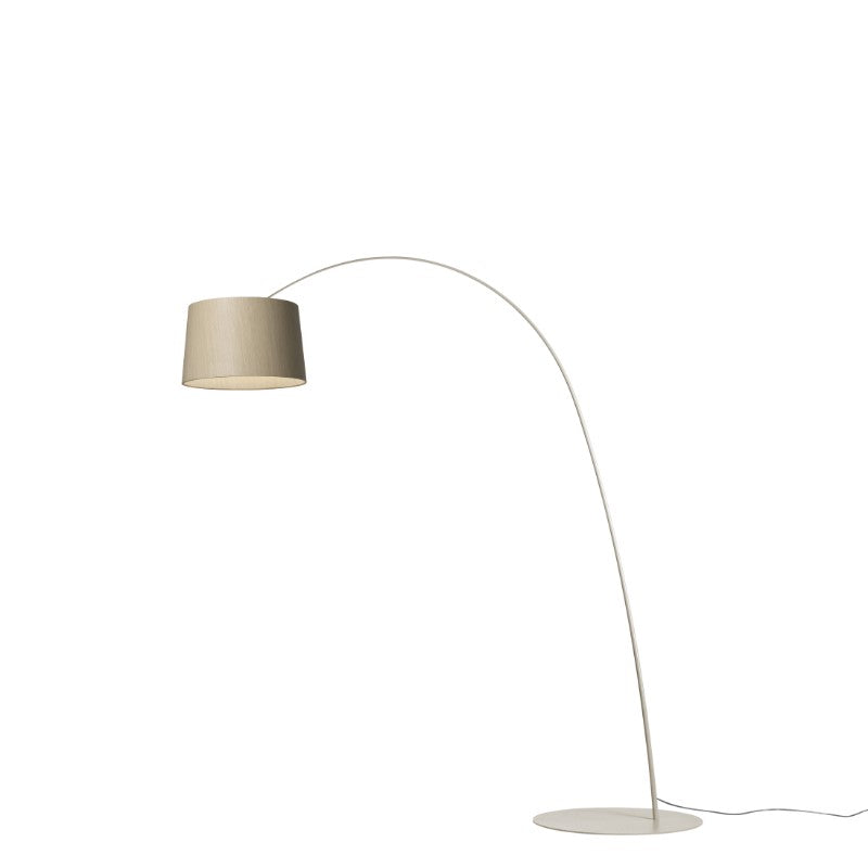 Foscarini Twiggy Wood Stehleuchte – Greige/Eiche, Ein/Aus