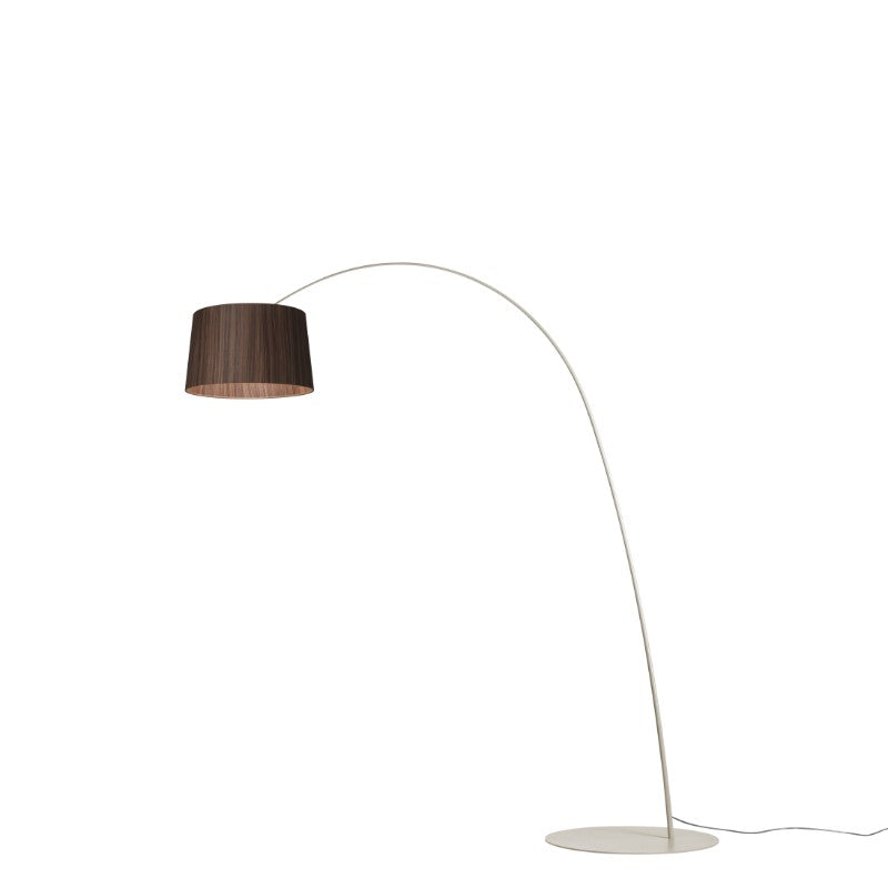 Foscarini Twiggy Wood Stehleuchte – Greige/Palisander, Tunable White