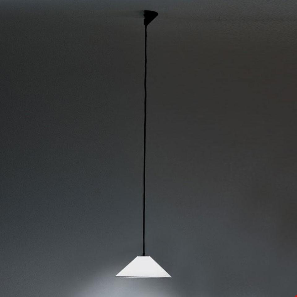 Artemide Aggregato Pendelleuchte – Pendel Kegel Methacrylat Ø380 – Opalweiß