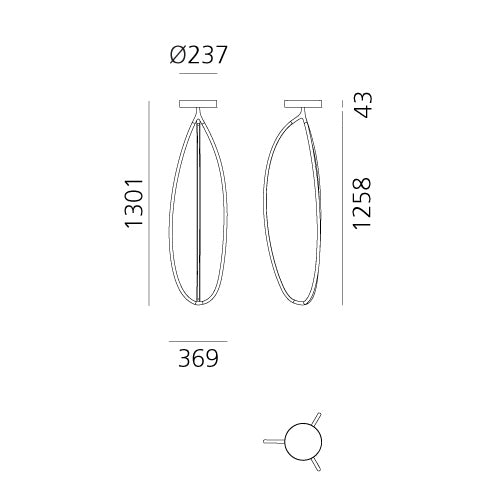Artemide Arrival Deckenleuchte – Ansicht 2