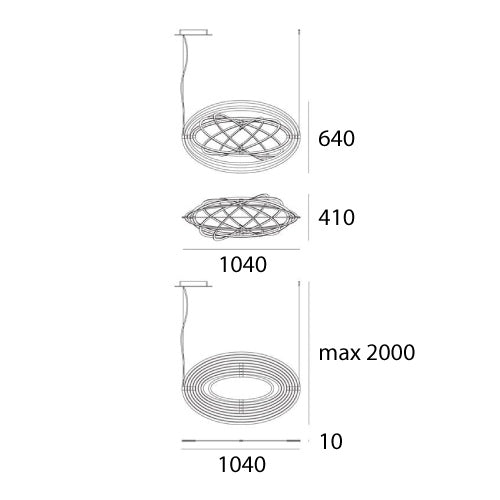 Artemide Copernico Pendelleuchte – Ansicht 1