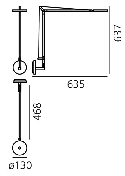 Artemide Demetra Wandleuchte – Ansicht 1
