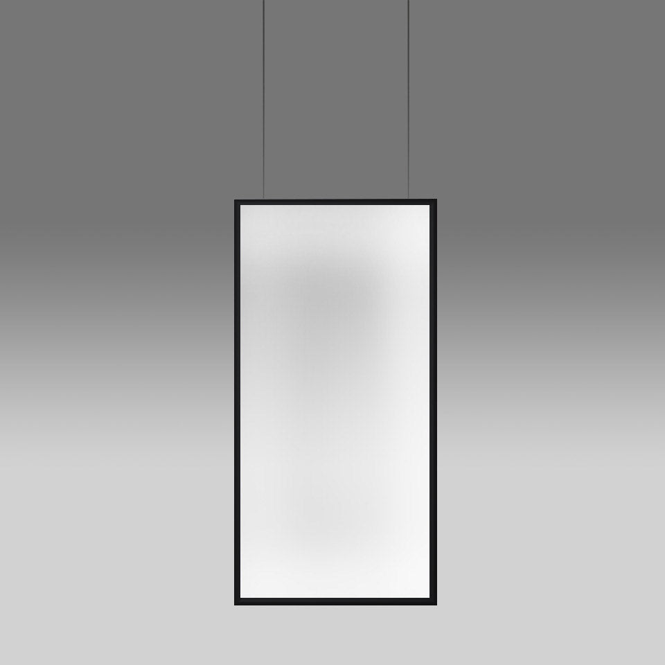 Artemide Discovery Space Pendelleuchte – rechteckig, Schwarz, für Leuchtmittel