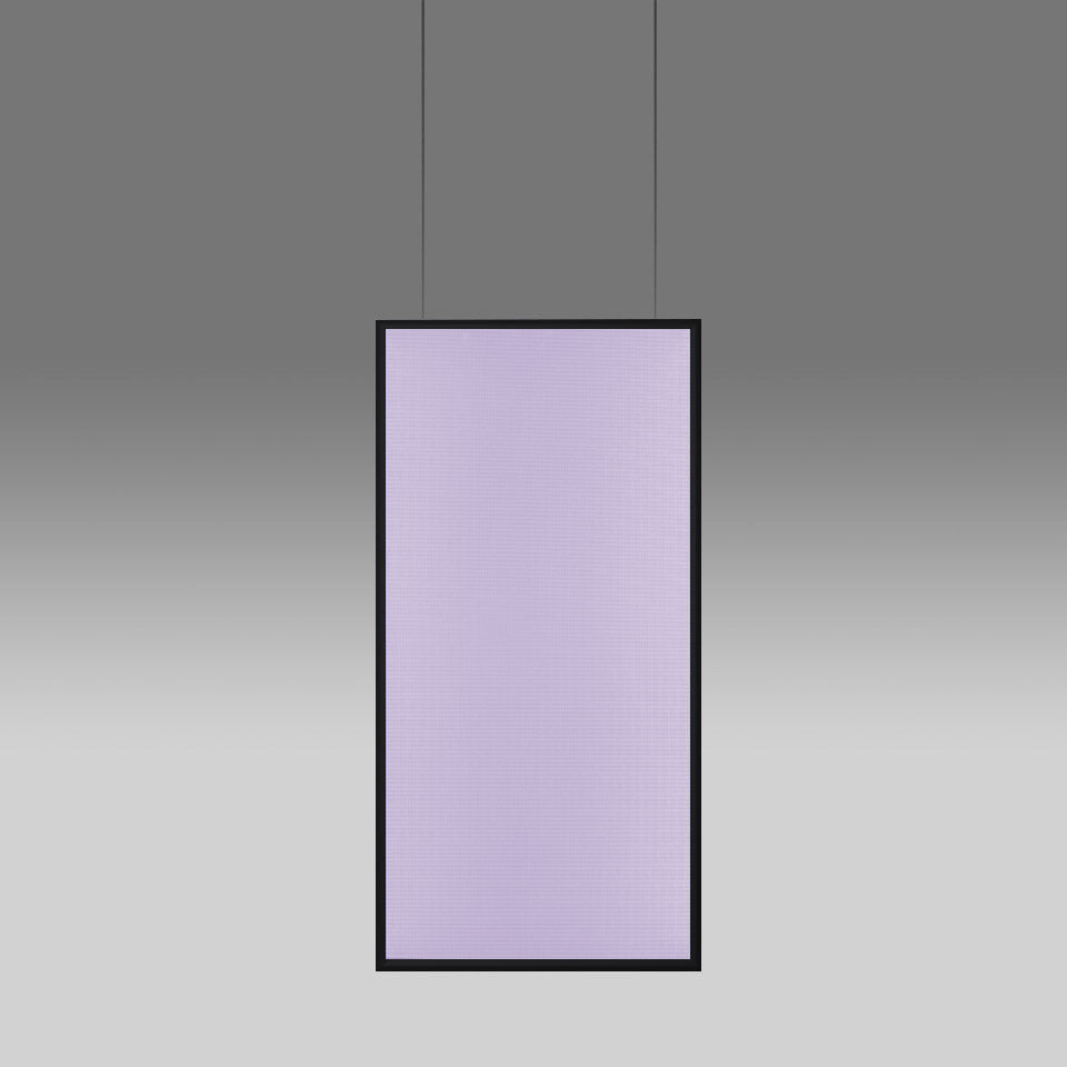 Artemide Discovery Space Pendelleuchte – rechteckig, App-steuerbar, Schwarz, Integralis