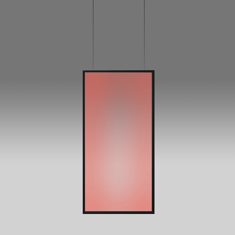 Artemide Discovery Space Pendelleuchte – rechteckig, Schwarz, RGBW
