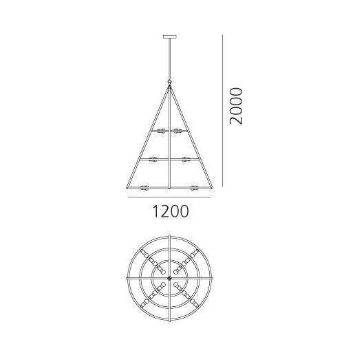 Artemide El Porís Pendelleuchte – Ansicht 1