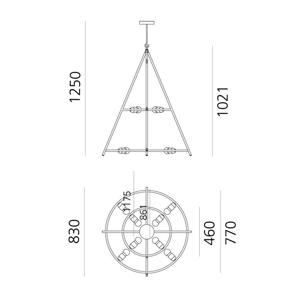Artemide El Porís Pendelleuchte – Ansicht 2