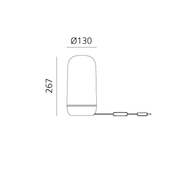 Artemide Gople Tischleuchte – Ansicht 1