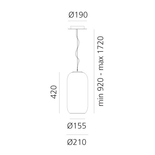 Artemide Gople Pendelleuchte – Ansicht 1