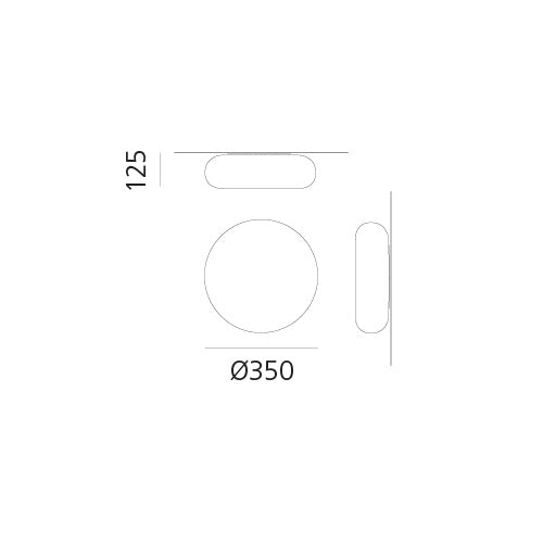 Artemide Itka Wand-/Deckenleuchte – Ansicht 2