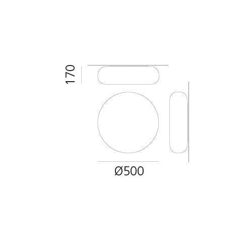 Artemide Itka Wand-/Deckenleuchte – Ansicht 3