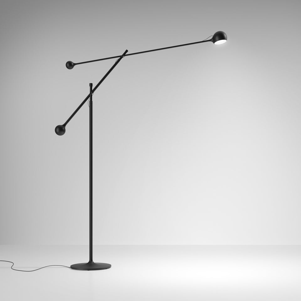 Artemide Ixa Wandleuchte – Boden – für Leuchtmittel, Anthrazit, Standard