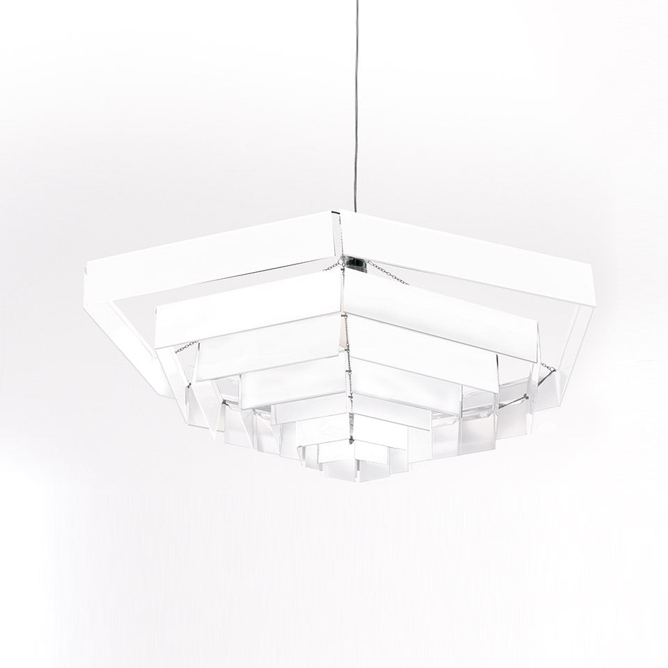 Artemide Lampada Esagonale Pendelleuchte – 82, Weiß
