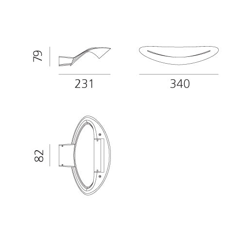 Artemide Mesmeri Wandleuchte – Ansicht 2