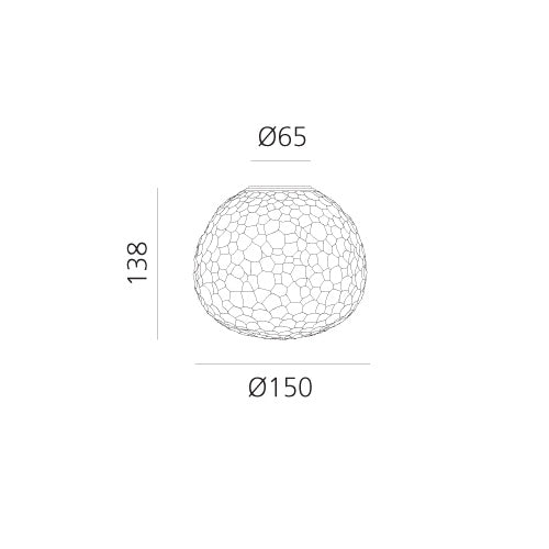 Artemide Meteorite Wand-/Deckenleuchte – Ansicht 1