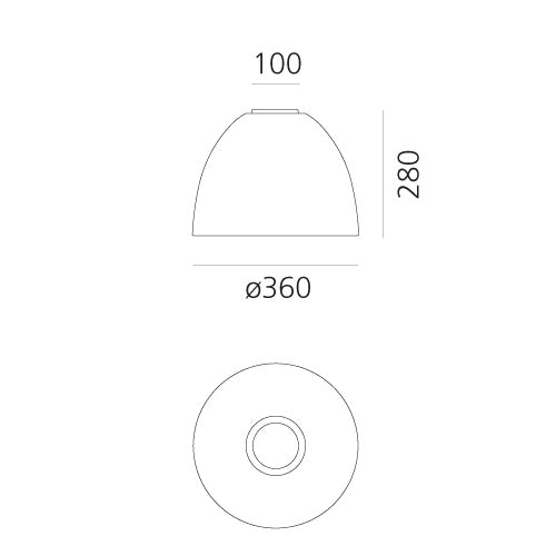 Artemide Nur Mini Deckenleuchte – Ansicht 1