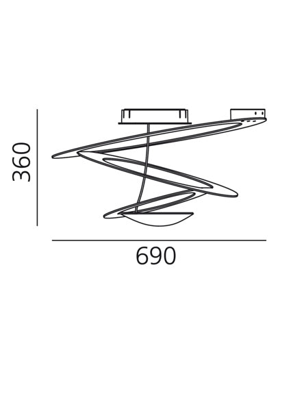 Artemide Pirce Deckenleuchte – Ansicht 2