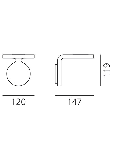 Artemide Rea Wandleuchte – Ansicht 1