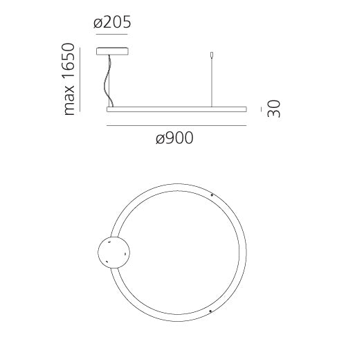 Artemide Ripple Pendelleuchte – Ansicht 4