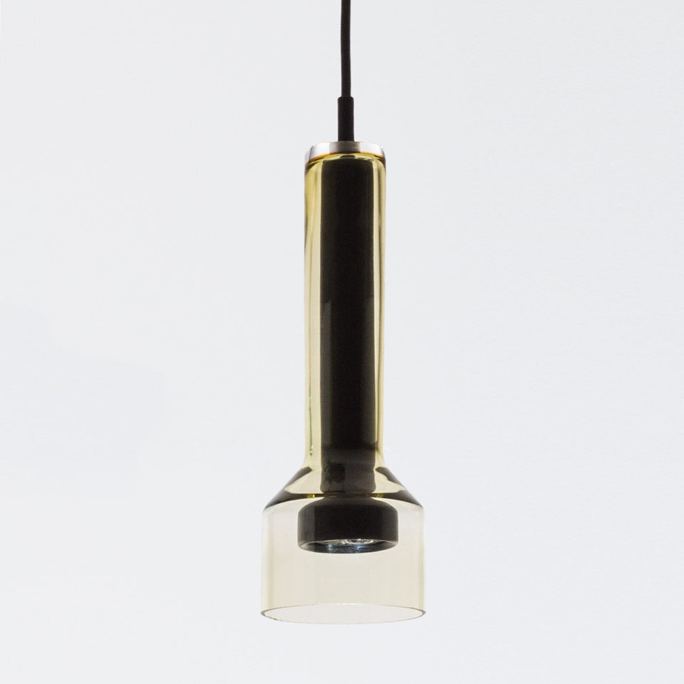 Artemide Stablight Pendelleuchte – "B", Bernsteingrün