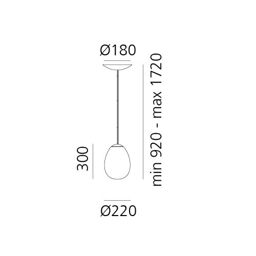 Artemide Stellar Nebula Pendelleuchte – Ansicht 2