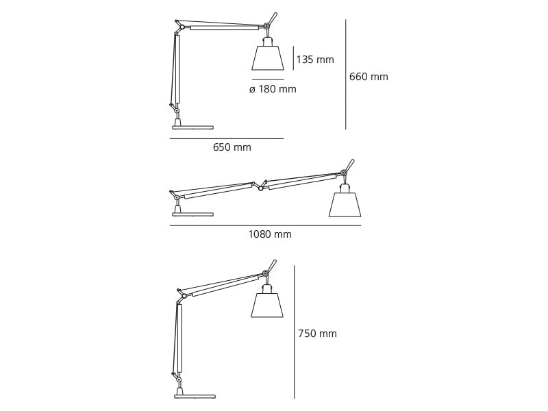Artemide Tolomeo Basculante Tischleuchte – Ansicht 1