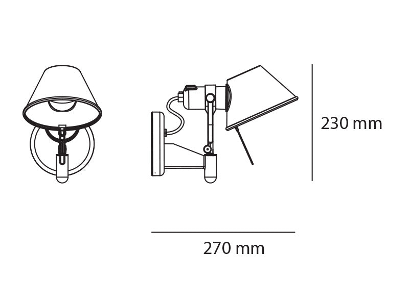 Artemide Tolomeo Faretto Wandleuchte – Ansicht 1